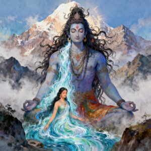Lord Shiva Stems Ganga's Flow