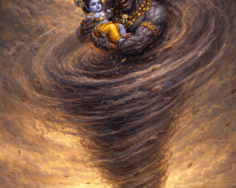 Trinavarta and Kanha