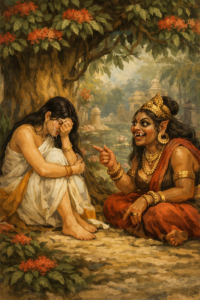 Ekajata trying to convince Sita