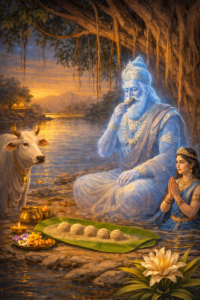 Falgu River, Ketaki flower, Cow, Banyan Tree