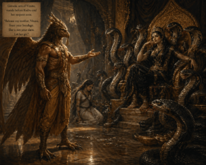 Garuda seeks to free his mother 