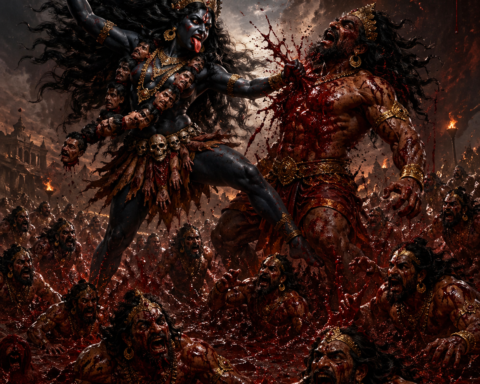 maa kali and raktabija