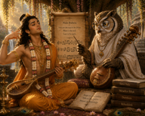 Narada learns frpm Gaanabandhu