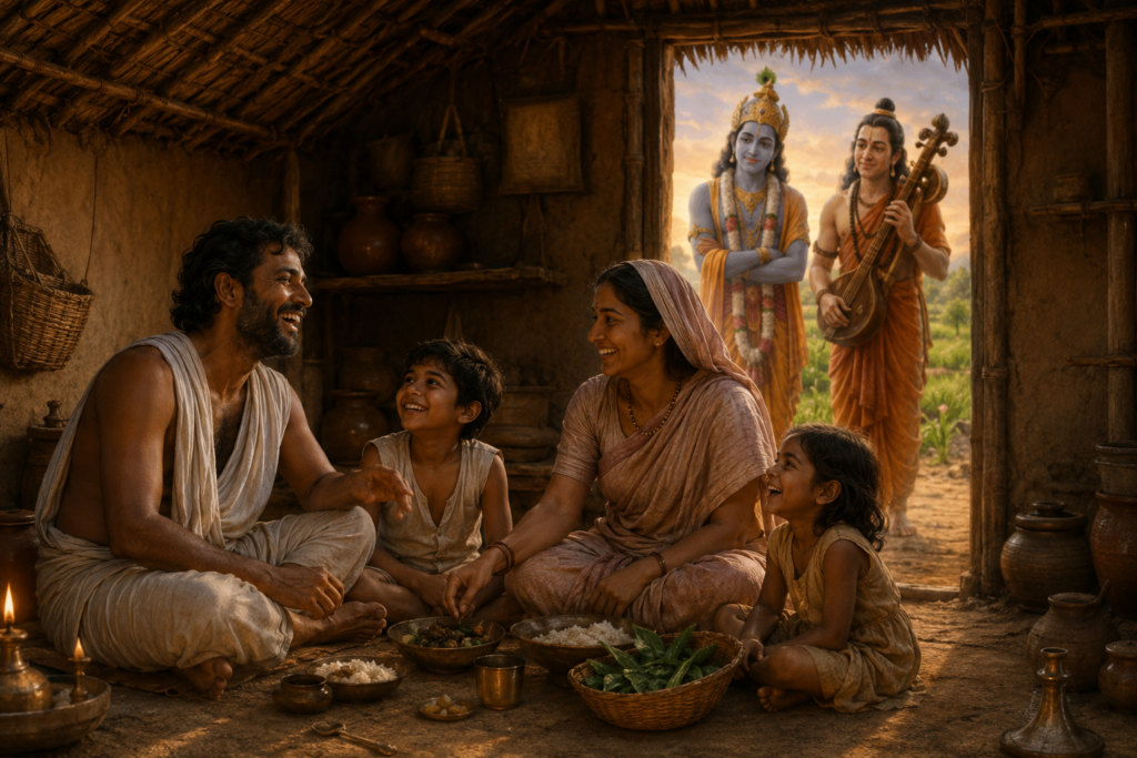 Satyaki and his family - work life balance