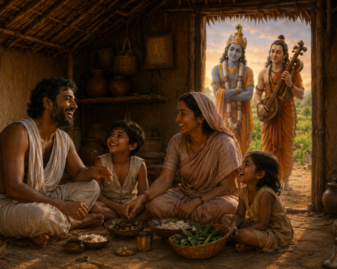 Satyaki and his family - work life balance