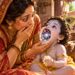 Yashodha, Kanha, and the Cosmos